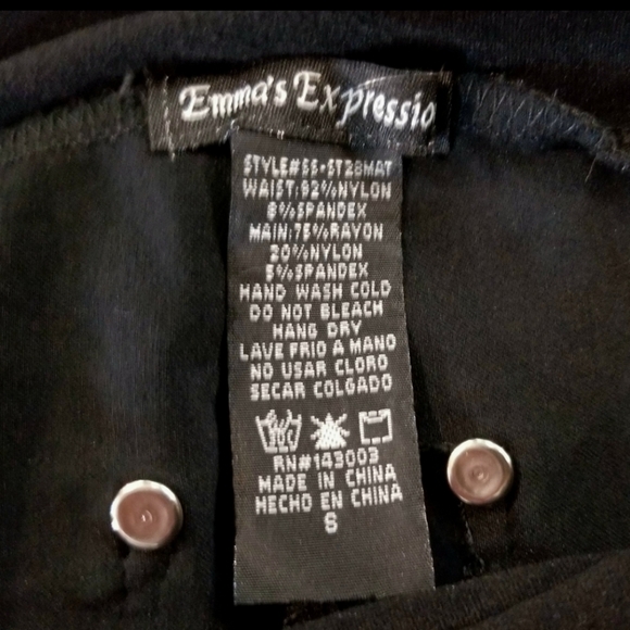 Maternity Rhinestone Detail Pants by Emma's Expres - Picture 5 of 5